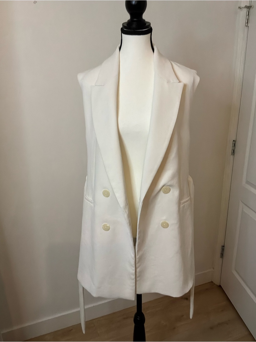 ZARA | ZW COLLECTION BELTED VEST - Picture 4 of 4